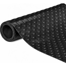 Hortum Tech Hortumtech Paralı Paspas Çift Yüzey Pvc Zemin Kaplama 2,2 mm 3,37 Kg/m2 Para Para Coin Mat - Siyah 60X40 cm