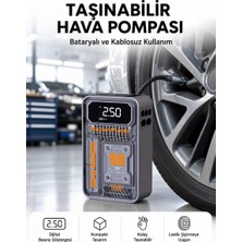 Bin1çeşit 6000MAH Bataryalı LED Ekranlı Akıllı Hava Kompresörü