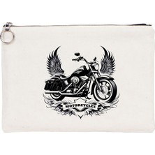 Beyaz Penguen Tattoo Tablet/portföy Çanta - Astarlı 30X21 cm Beyaz - No.05