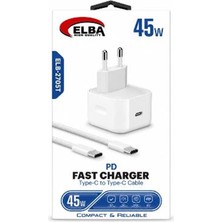 Elba ELB-2705T 45W Beyaz Type- C To Type-C Ios Set