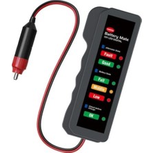 Sline M-007 Dijital Akü Test Cihazı 12V LED Gösterge ile Akü Durumu Ölçer