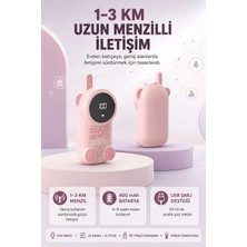 Bin1çeşit Bebek Telsizi LCD Ekran Vox Iki Yönlü Iletişim USB Şarj Hafif