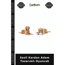 Carlburn Özel Üretim Yılbaşı Köpek Oyuncağı Eğlenceli Sesli Kardan Adam Tasarımlı Oyuncak