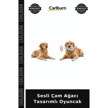 Carlburn Özel Üretim Köpek Oyuncağı Yılbaşı Evcil Hayvan Sesli Çam Ağacı Tasarımlı Oyuncak