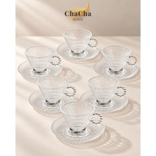 Chacha Home 6 Kişilik 12 Parça Cam Fincan Takım