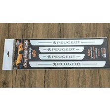 Peugeot 302 Özel Kapı Eşik Yazısı Krom Uyumlu