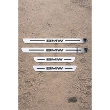 Bmw Uyumlu Özel Kapı Eşik Yazısı Krom