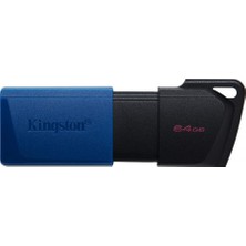 Kıngston Kingston DTXM/64GB 64GB Usb3.2 Gen 1 Datatraveler Exodia M (Black + Blue) Flash Bellek