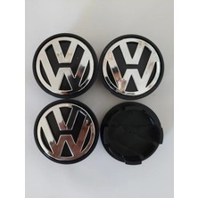 Vw Geçme Jant Göbeği Nikelaj Kaplama 57/57 mm Çap Cms Jant Göbek 4lü Set