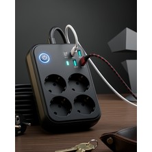 Kaliteyi Bul Çoklu Priz 4 USB 2 Type-C Akım Korumalı