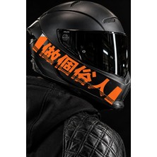 Motosiklet ve Kask Için Çince Kanji Harfler Etiket (1 Adet)