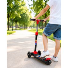 Kaliteyi Bul 3 Tekerlekli Çocuk Scooterı Geniş Tabanlı Dengeli Sürüş