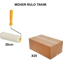 Adalı Store Izmir Fırça Arge Toptan Moher Rulo Takım 20CM-25 Adet