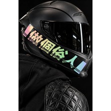 Motosiklet ve Kask Için Çince Kanji Harfler Etiket (1 Adet)