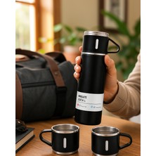 Kaliteyi Bul Çelik Termos Bardak Seti 500 ml Kaymaz Taban