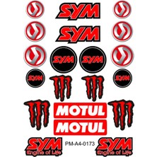 Sym Tasarımlı Ekipman Kask Motosiklet Seti 02