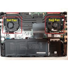 Bilbor Bilgisayar Asus FX503V Notebook Fan / Sol - Ver.1