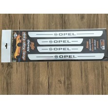 Opel Crossland Özel Kapı Eşik Yazısı Krom