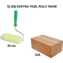 Adalı Store 25 Adet Extra Yeşil Rulo Takım, 20CM Yüksek Kalite