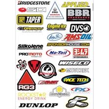 Karışık Motorsiklet Kask Çıkartma
