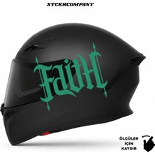 Faith Kask Stickerı | Motor Kask Yanı | Faith Motosiklet | Faith