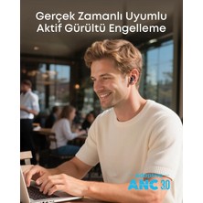 Str Store Anker Liberty Buds Bluetooth Kulaklık, Yarı Kulak Içi Tasarım, Gerçek Zamanlı Uyarlanabilir Gürültü Engelleme, Hızlı Şarj, Çeviri, 30 Saat Çalma Süresi, Siyah - D1200
