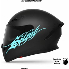 Silent Kask Stickerı | Motor Kask Yanı | Silent Motosiklet | Silent