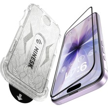 Str Store iPhone 17 Için (Düz Model) ve 16 Pro Için Hizalama Aparatlı Takılırken Camın Altında Kesinlikle Toz Bırakmayan Darbelere Karşı Ekstra Güçlü Hd Ekran Koruyucu Cam (Kolay Kurulum, 17 ve 16 Pro)