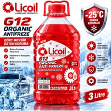 Organik G12 Kırmızı Antifriz 3kg (-25 Derece)Pet Ambalaj