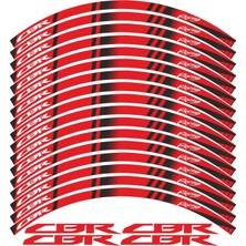 Cbr 125 Cbr 250 Uyumlu Jant Şeridi Kırmızı Cbr Jant Kaplama