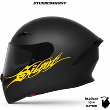 Silent Kask Stickerı | Motor Kask Yanı | Silent Motosiklet | Silent