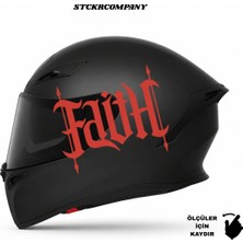 Faith Kask Stickerı | Motor Kask Yanı | Faith Motosiklet | Faith