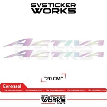 Activa Uyumlu Yazı – Yüksek Kalite Özel Kesim Folyo (2'li Set)