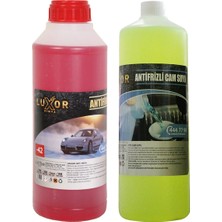 Kimya 2li Set -22 Derece Antifrizli Cam Suyu 1 Lt ve -42 Derece Kırmızı Antifriz 1.5 Lt