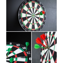 Kaliteyi Bul 12 Inç Ahşap Dart Tahtası 4 Adet Metal Iğne Uçlu Ok