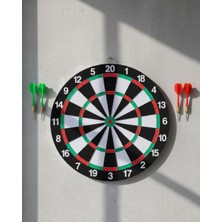 Bin1çeşit Ev ve Oyun Alanları Için Dart Tahtası 12 Inç 4 Dart Oku Dahil