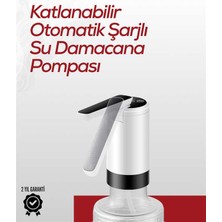 Bin1çeşit Akıllı Şarjlı Damacana Pompası Tek Tuşla Su Dolum