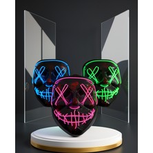 Kaliteyi Bul Neon LED Işıklı Parti Maskesi 3 Modlu
