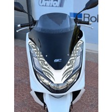 Pcx Için Ön Göğüs Uyumlu Sağ-Sol Tribal Dövme Desen Etiket