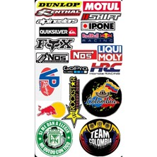 Racing Poster Seti – 22X30 cm – Motor & Araba Marka Logolu Tasarım