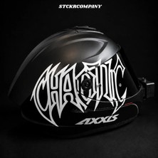 Chaotic Kask – Motor Kaskı Için Yazı Gothic - Motosiklet Gothic