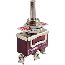 Sun-Snr Toggle Switch 15 Amp 3p On-Off-On Ø12MM XT13-B Swıon IC-153S