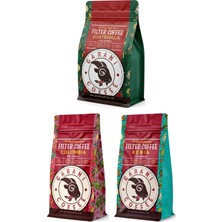 Garani Guatemala, Colombia ve Kenya Filtre Kahve Seti 3 x 250 G Toplam 750 G Öğütülmüş %100 Arabica