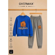 Overmax Capybara Baskılı Unisex Tasarım Çocuk Eşofman Takımı – 3-12 Yaş