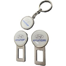 Stilix Garage Hyundai Metal Toka 1 Çift ve Anahtarlık 1 Adet
