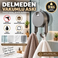 Gurada Vakumlu Havlu Askısı 9 kg Duvar Askısı Delmeden Montaj Banyo Mutfak Askılığı