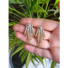 Regina Accessories Vip Zirkon Taş Detaylı Küpe