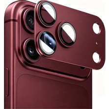 Nanospace iPhone 17 Pro Max Uyumlu 18 Pro Max Görünüm Dönüştürücü Kamera Koruyucu Lens Metal Temperli Cam Kamera Çevresi Tam Koruma