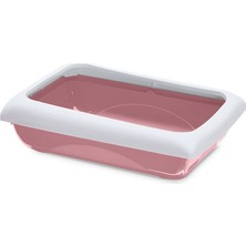 İmac CADDE101 Imac Duo  Tuvaleti + Kürek Pembe/beyaz 59X40X28CM