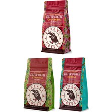 Garani Colombia Ethiopia Kenya Filtre Kahve Seti 3 x 250 G 750 G Öğütülmüş Orta Kavrum %100 Arabica